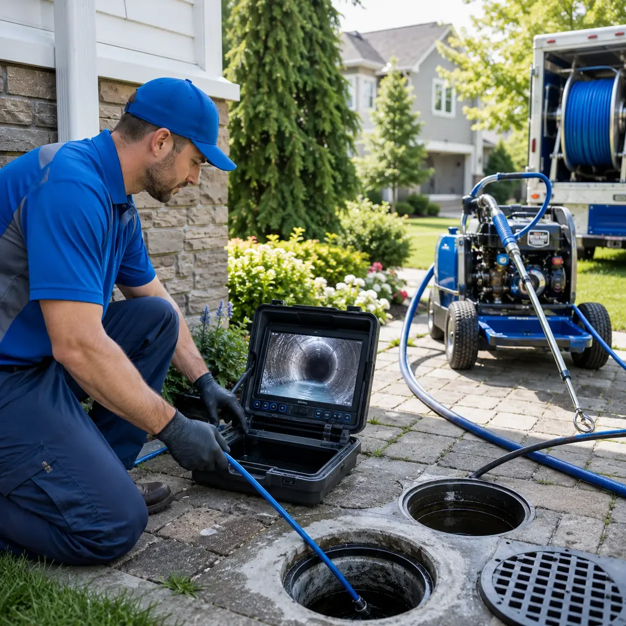 Outdoor drain cleaning professionals serving Bishop, TX