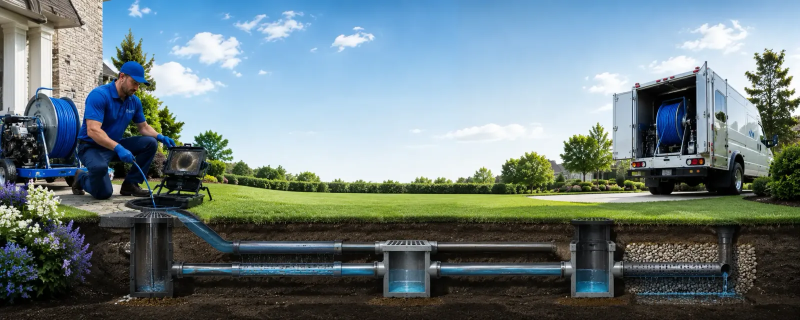 Outdoor drain cleaning information for Bishop, TX